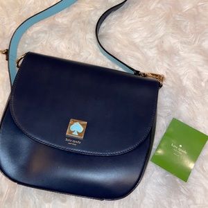 Navy Kate Spade crossbody bag w reversible strap